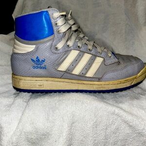 RARE! Adidas Centennial 85 Hi- “Snake Skin” Lt Gray/Sky Blue/White- size Men’s 9